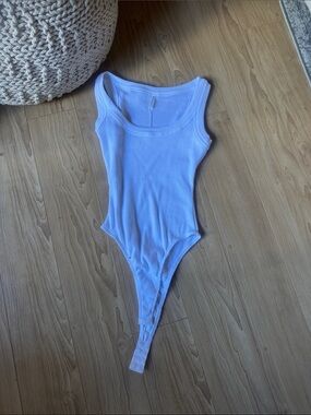 Ribbed Scoop Neck Bodysuit - Women's Tank Bodysuit